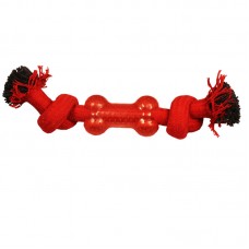 Triol Игрушка для собак, "Веревка-канат, 2 узла и кость", 24 см (арт. 12111065)