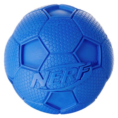 Nerf Игрушка для собак, мяч футбольный, резина, 6 см (арт. 22187)