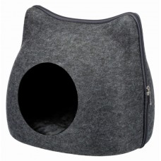 Trixie Домик-лежак для котов "Cat", 38*35*37 см, антрацит (арт. 36318)