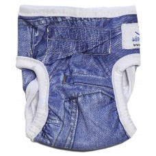 Hippie Pet Подгузники многоразовый для сук, имитации джинсовой ткани, разных размеров
