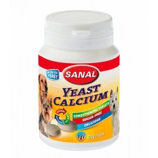 Sanal Yeast Calcium - витаминная добавка для собак, дрожжи-кальций, 75 г (арт. ВЕТ SD2016)