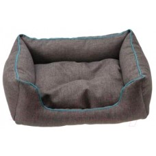 Лежак Comfy Emma Melange - для собак  бирюзовый/синий, разных размеров с бортом