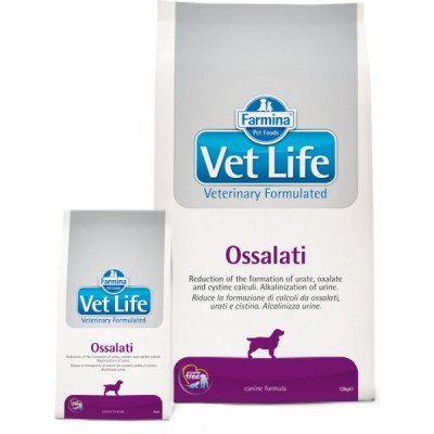 Farmina Vet Life OSSALATI  - лечебный корм для собак при мочекаменной болезни (оксалаты, ураты и цистины)