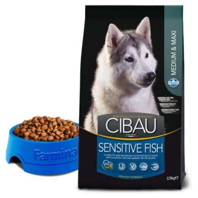 Farmina CIBAU Sensitive Корм для взрослых собак средних и крупных пород (рыба с рисом)