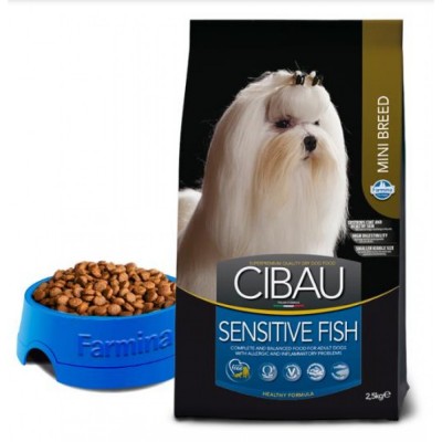 Farmina CIBAU Sensitive Корм для взрослых собак мелких пород с рыбой