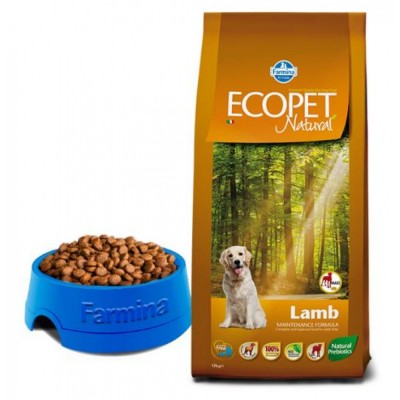 Farmina Ecopet natural LAMB maxi корм для взрослых собак крупных пород с ягненком