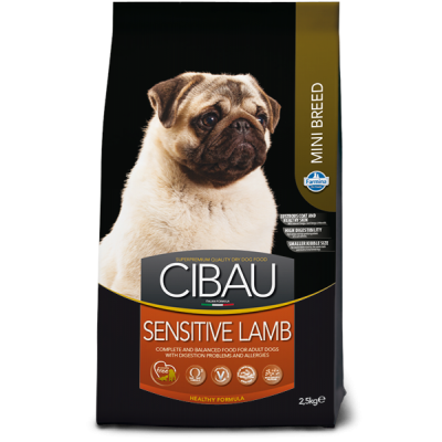 Farmina CIBAU — гипоаллергенный корм для взрослых собак мелких пород с чувствительным пищеварением и аллергией (с ягненком)