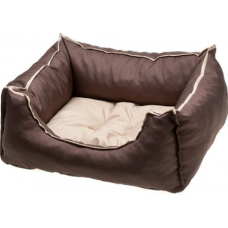 Лежак Comfy Emma - для собак коричневый/бежевый, разных размеров с бортом