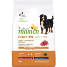 Trainer Natural Sensitive No Gluten Medium/Maxi Adult - сухой корм для собак средних и крупных пород (ягненок)