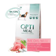 Optimeal - сухой корм для взрослых собак средних пород (индейка)