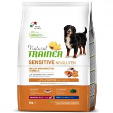 Trainer Natural Sensitive No Gluten Medium&Maxi Adult - сухой корм для собак средних и крупных пород (лосось)