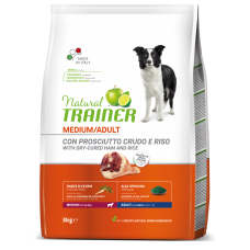 Trainer Natural Adult Medium - сухой корм для взрослых собак средних пород (ветчина)