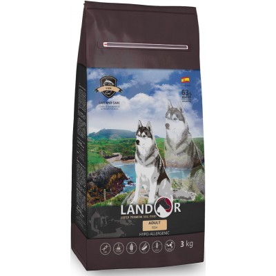 Landor Adult Dog Fish With Rice для собак всех пород с рыбой и рисом (арт. 7843305)