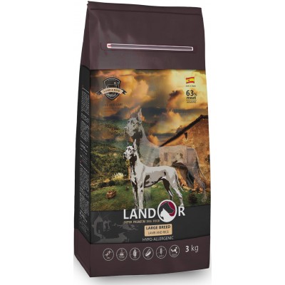 Landor Adult Large Breed Dog Lamb With Rice для собак крупных пород с ягненком и рисом (арт. 7843312)