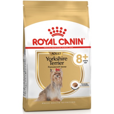 Royal Canin Yorkshire Terrier 8+ - сухой полнорационный для стареющих собак породы Йоркширский Терьер старше 8 лет