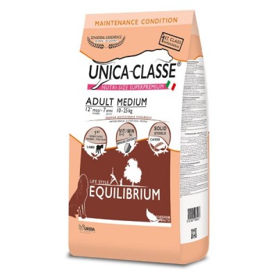 Unica Classe Adult Medium Equilibrium для взрослых собак средних пород, ягненок