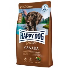 Happy Dog Sensible Canada Lachs Kaninchen & Lamm - беззерновой корм для взрослых собак и щенков с 6 месяцев, с кроликом, ягненком и лососем