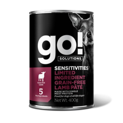 GO! Sensitivities Limited Ingredient Grain Free Lamb Pate - консервы беззерновые с ягненком для собак с чувствительным пищеварением