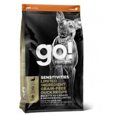 GO! SENSITIVITIES Limited Ingredient Grain Free Duck Recipe 24/12- беззерновой корм для щенков и собак со свежей уткой для чувствительного пищеварения НОВИНКА!!!