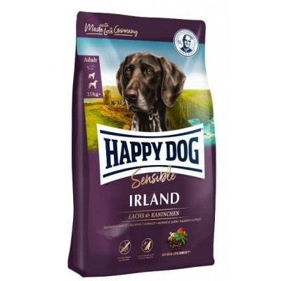 Happy Dog Sensible Irland Lachs & Kaninchen - сухой корм для собак всех пород с чувствительным пищеварением и при аллергиях, с лососем и кроликом