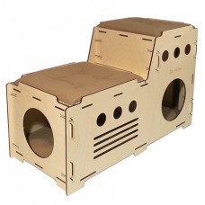 Дом для кота "Каскад" с тремя матрацами Cat House 51*82*38 см.