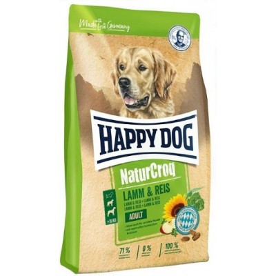 Happy Dog Naturcroq Lamm & Reis - полнорационный корм для взрослых собак всех пород, с ягненком и рисом