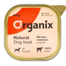 Пресервы Organix для собак печень говяжья в желе цельное, 300 гр. 