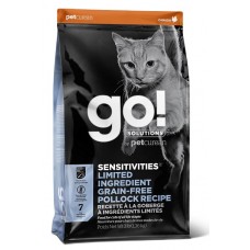 GO! SENSITIVITIES Limited Ingredient Grain Free Pollock Recipe 30/15- беззерновой корм для котят и кошек с чувствительным пищеварением с минтаем НОВИНКА!!