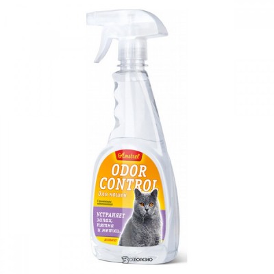 Средство "Amstrel Оdor control" для устранения запахов, пятен и меток кошек, с ароматом (арт. TYZ EVC053, TYZ EVC032)
