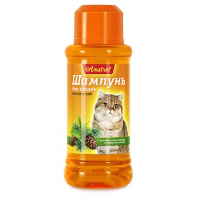 Шампунь "Amstrel" для кошек гигиенический с маслом чайного дерева и кедровым маслом, 320 мл (арт. TYZ EVC005)