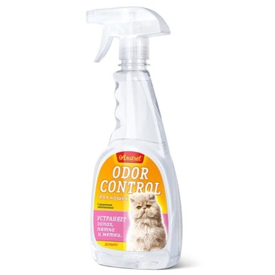 Средство "Amstrel Оdor control" для устранения запахов, пятен и меток кошек (арт. TYZ EVC056, TYZ EVC034)