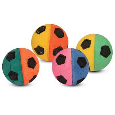 Triol Игрушка для котов, "Мяч футбольный", (набор - 25 шт), d4 см (арт. 22131015)