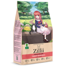 Zillii Cat Light Sterilized Turkey Duck - сухой корм для взрослых кошек с избыточным весом и стерилизованных, с индейкой и уткой