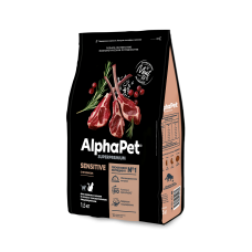 AlphaPet Adult Cat Sensitive Lamb - сухой корм для взрослых кошек с чувствительным пищеварением, с ягненком