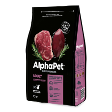 AlphaPet Adult Cat Beef Liver - сухой корм для взрослых кошек, с говядиной и печенью