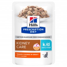 Hill's Prescription Diet k/d Early Stage - влажный корм для кошек при ранней стадии болезни почек, курица (ВЕТ605679)