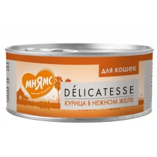 Мнямс Delicatesse Влажный дополнительный корм для кошек, с курицей в нежном желе, 70 г (арт. 7176069)