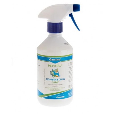 Canina Petvital Bio Fresh Clean - Спрей от запахов кошек и собак, с распылителем, 500 мл