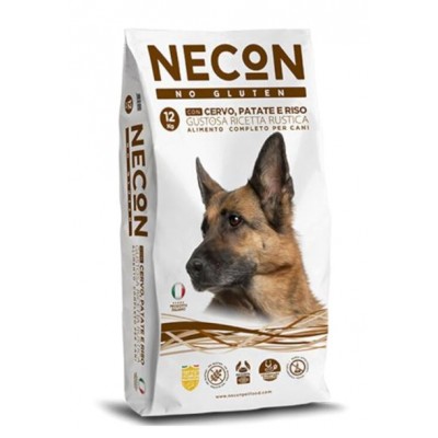 Necon Dog Adult All Breed No Gluten Deer Potato - низкозерновой корм для взрослых собак всех пород, с олениной и картофелем