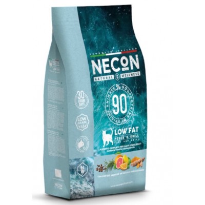 Necon Natural Wellness Sterilized Low Fat Ocean Fish Krill - низкозерновой корм для взрослых стерилизованных кошек, с океанической рыбой и крилем