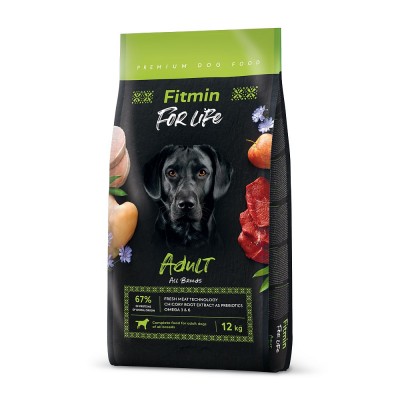 Fitmin Dog For Life Adult All Breeds - сухой корм для взрослых собак всех пород, с мясом