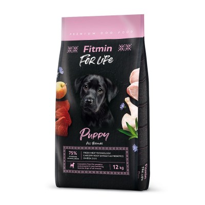 Fitmin For Life Puppy All Breeds - сухой корм для щeнкoв всeх пoрoд, с мясом