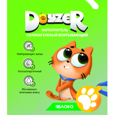 Doyzer - Силикагелевый впитывающий наполнитель для котов и кошек, яблоко