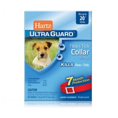 Hartz 2 в 1 ошейник для собак от блох и клещей,красный 50 - 58 см. (91581)