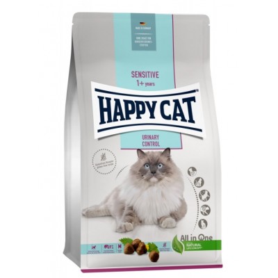 Happy Cat Sensitive 1+ Urinary Control - сухой корм для кошек, для защиты мочевыводящих путей, с мясом