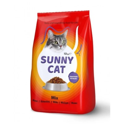 Sunny Cat Mix - сухой корм для взрослых кошек, с курицей и печенью