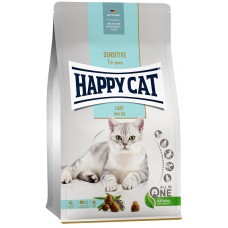 Happy Cat Sensitive Light Low Fat - корм для кошек низкокалорийный, для снижения и контроля веса, с птицей