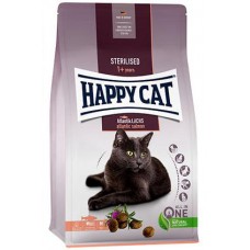 Happy Cat Sterilised Atlantik-Lachs - сухой корм для стерилизованных кошек и кастрированных котов, с лососем 