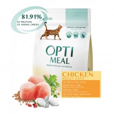 Optimeal - сухой корм для взрослых кошек (курица)