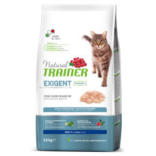 Trainer Natural Adult Exigent - сухой корм для привередливых кошек (белое мясо)
